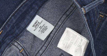 H&M Men's Blue Skinny Jeans, Size 32, Regular Fit