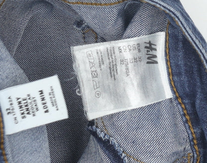 H&M Men's Skinny Blue Jeans, Size 32, Denim Slim Fit