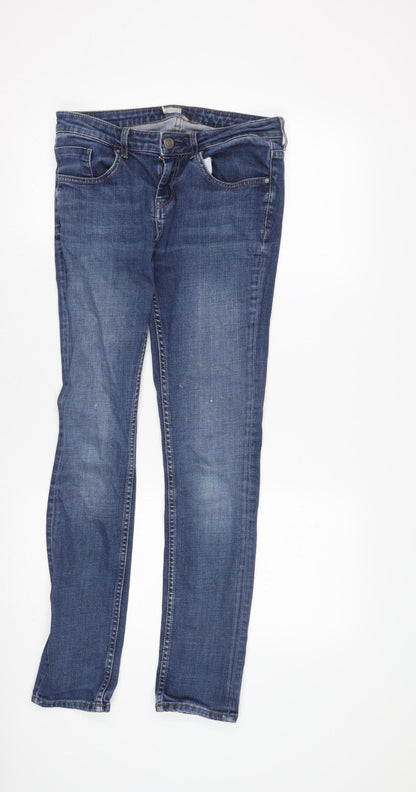 Topshop Women's Blue Skinny Jeans Size 10