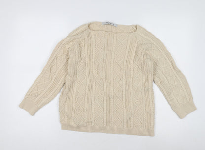 Womens UK Size M TRU collection Beige Pullover Jumper