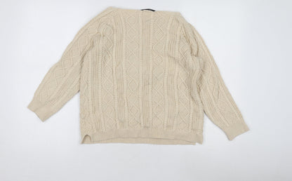 Womens UK Size M TRU collection Beige Pullover Jumper