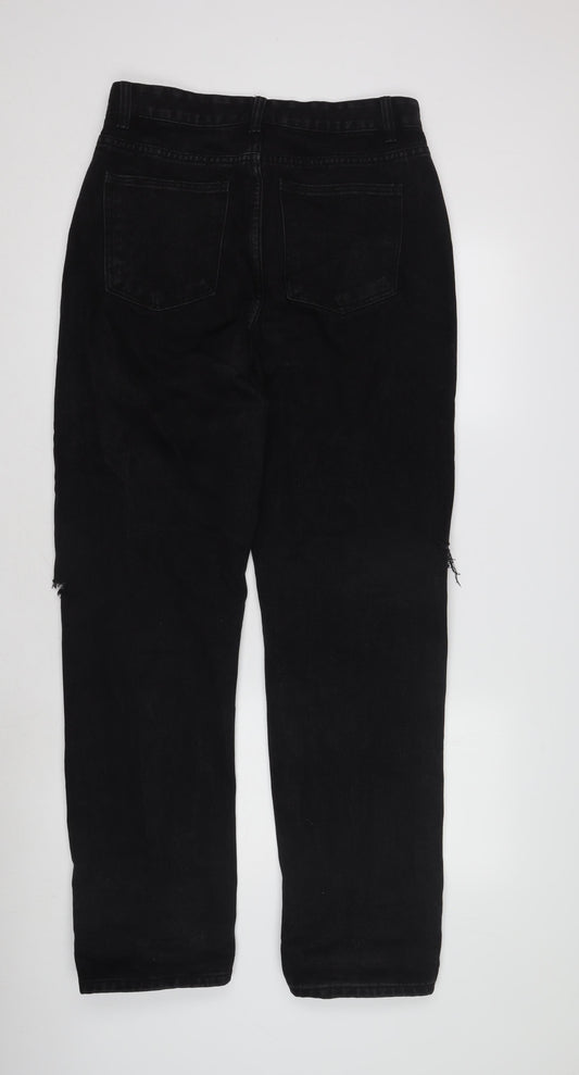 PrettyLittleThing Women's Black Jeans Size 14 Distressed