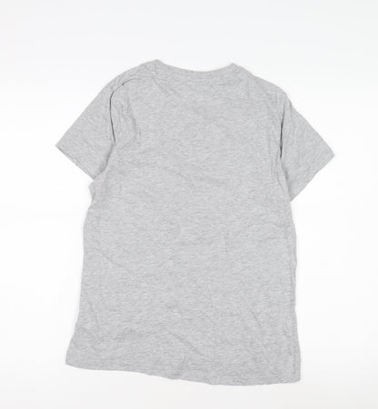 Womens UK Size 2XS Disney Grey Basic T-Shirt