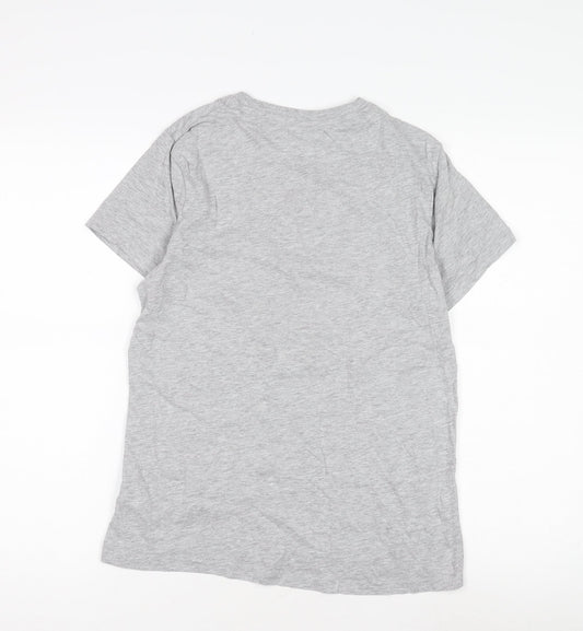 Womens UK Size 2XS Disney Grey Basic T-Shirt