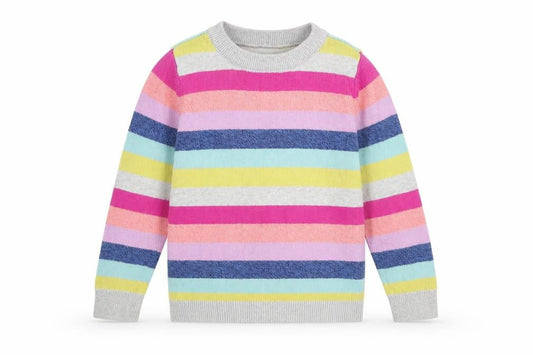 GAP Kids Multicoloured Striped Pullover Jumper S Girls