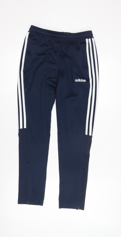 Adidas Boys' Blue Track Pants - Size 12, Sports Ready