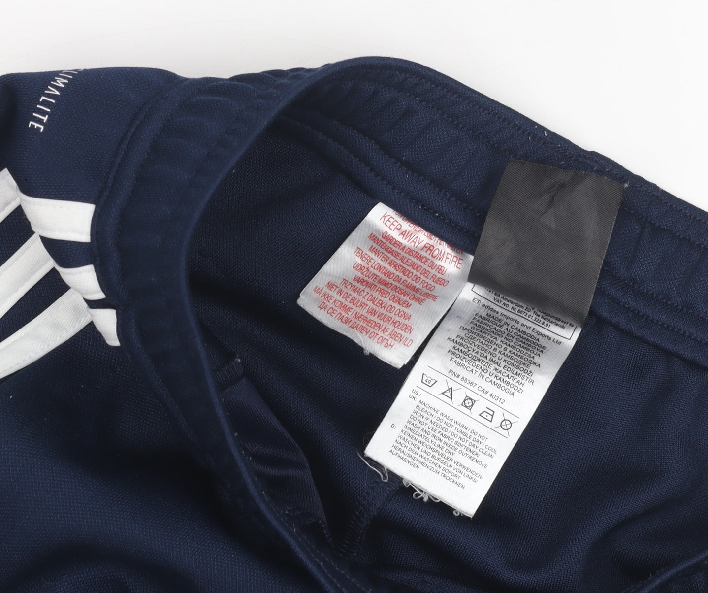 Adidas Boys' Blue Track Pants - Size 12, Sports Ready