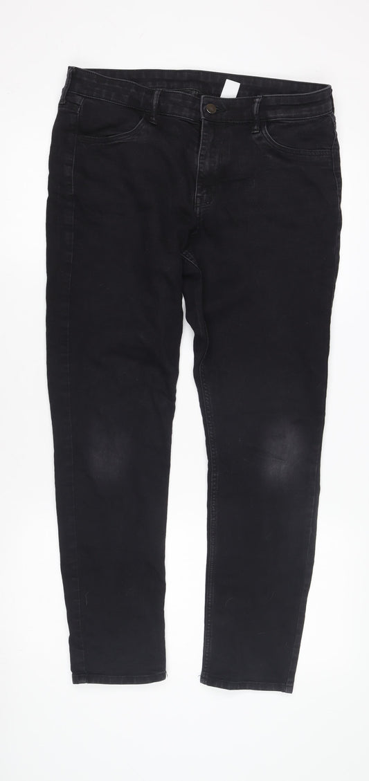 Womens UK Size M Unknown Regular Fit Skinny Black Jeans