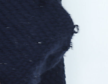 Trait Men's Blue Henley Jumper, Size Large