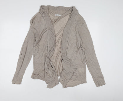 Womens UK Size 16 Emreco Beige Cardigan Jumper