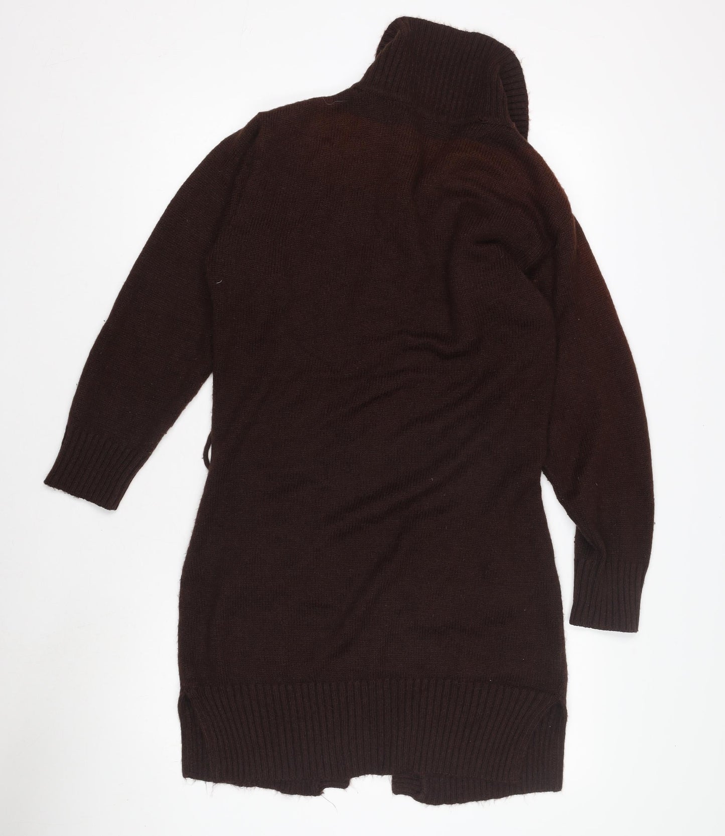 Kolette Women's M Brown Cable-Knit Cardigan