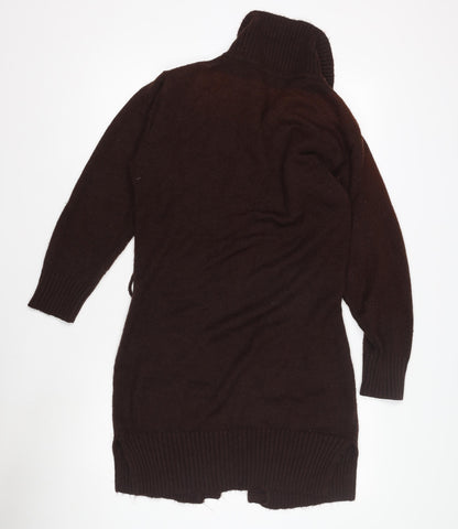 Kolette Women's M Brown Cable-Knit Cardigan