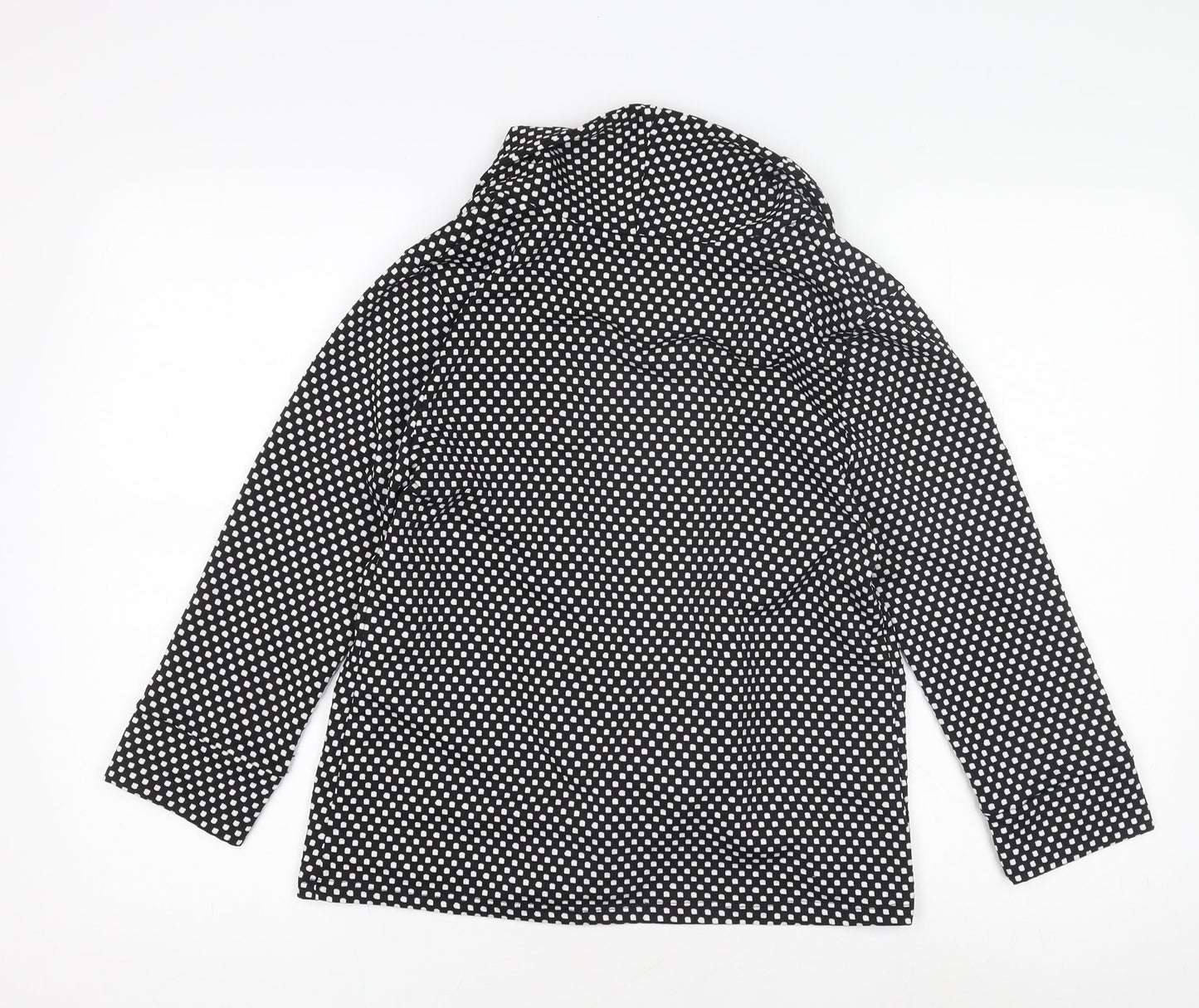 George Women's Black Polka Dot Jacket Size 10