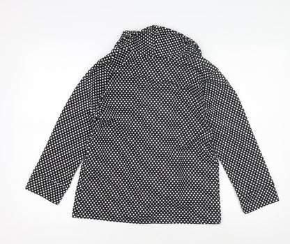 George Women's Black Polka Dot Jacket Size 10
