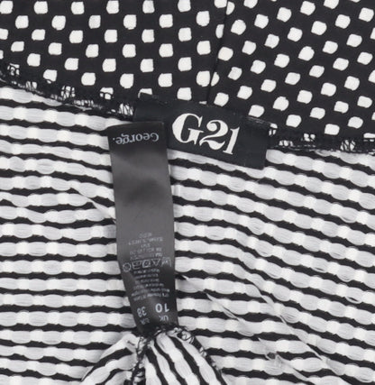 George Women's Black Polka Dot Jacket Size 10