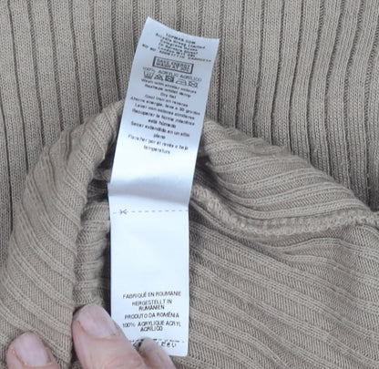 Topman Men's Beige Pullover Jumper, M, Crew Neck