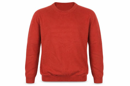 Front view of Cotton Men's Red Cotton jumper, Large