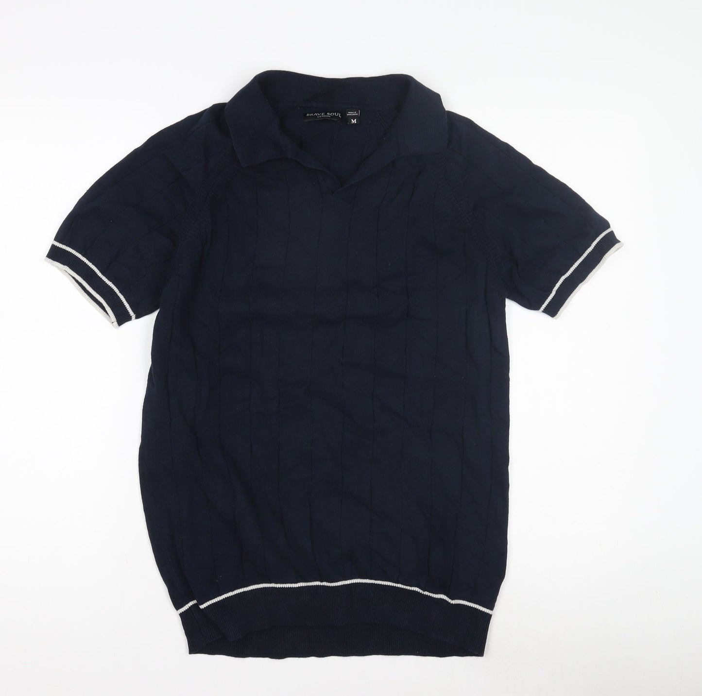 Soul Star Men's Blue Polo Shirt, Size M, Casual Style