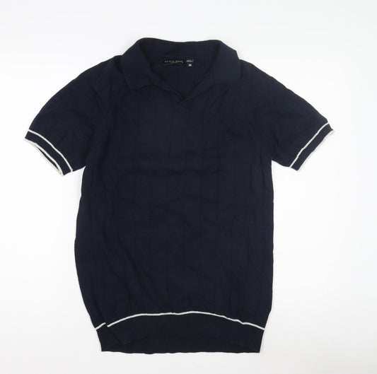 Soul Star Men's Blue Polo Shirt, Size M, Casual Style