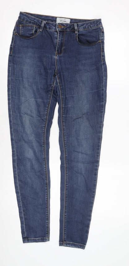 New Look Women's Blue Skinny Jeans Size 12