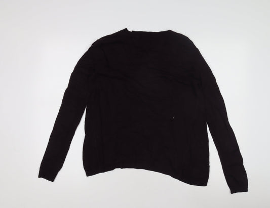 Jigsaw Women's Black V-Neck Pullover Jumper - Small