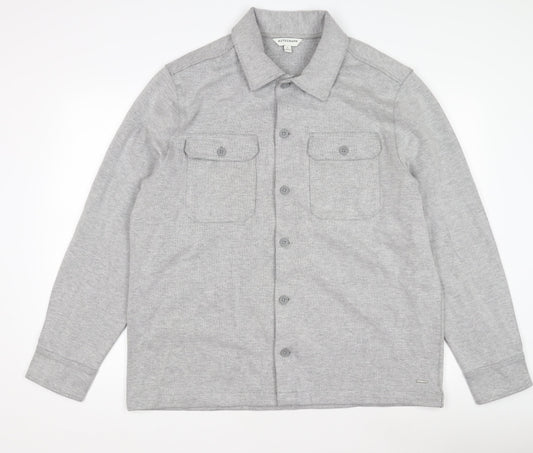 Mens UK Size XL Marks and Spencer Grey Basic Jacket