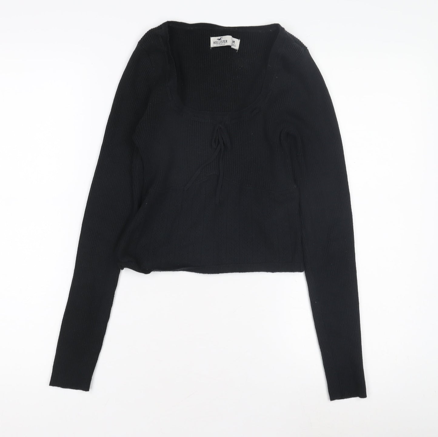 Womens UK Size M Hollister Black Pullover Jumper