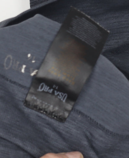 USA Pro Women's Black Cropped Gym Leggings L