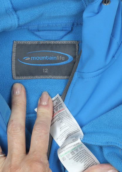 Mountain Life Women's Blue Soft Shell Jacket Size 12
