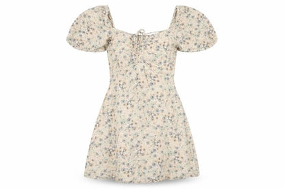 H&M Women's Multicoloured A-Line Dress XS Linen Blend
