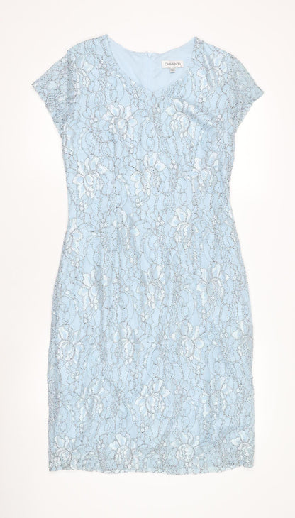 Chianti Women's Blue Sheath Dress Size 12
