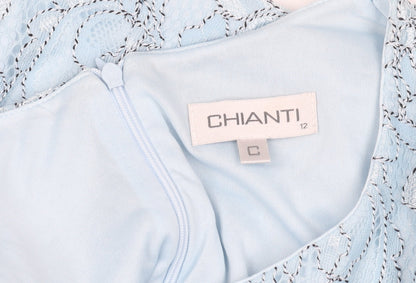 Chianti Women's Blue Sheath Dress Size 12