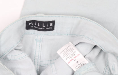 Millie Women's Blue Ankle Trousers Size 14