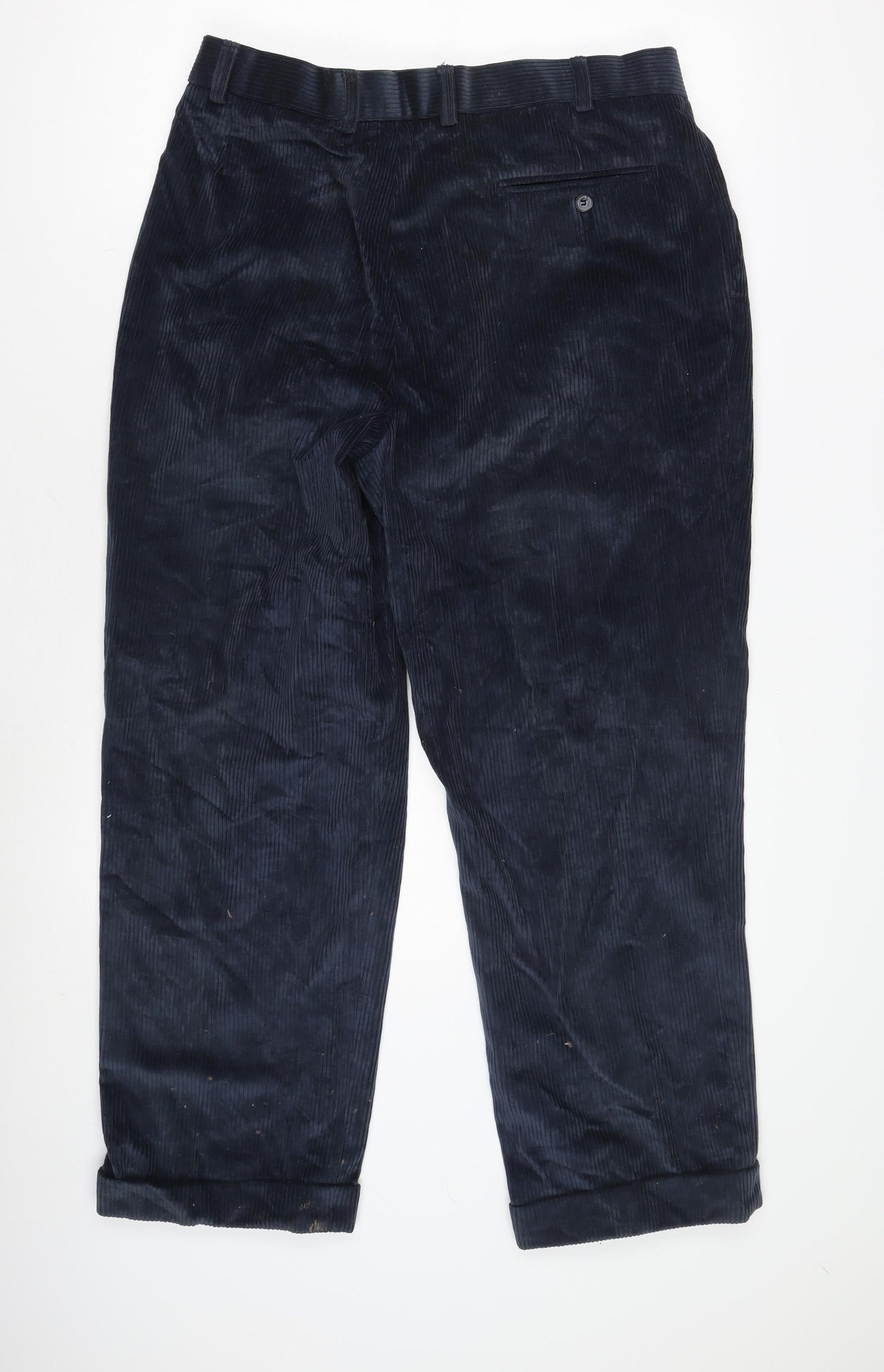 Marks and Spencer Men's Blue Corduroy Trousers 36R