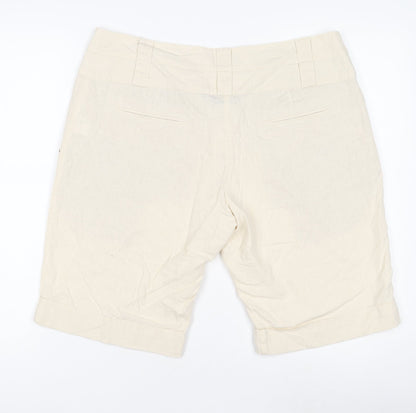 New Look Women's Ivory Chino Shorts - Size 14