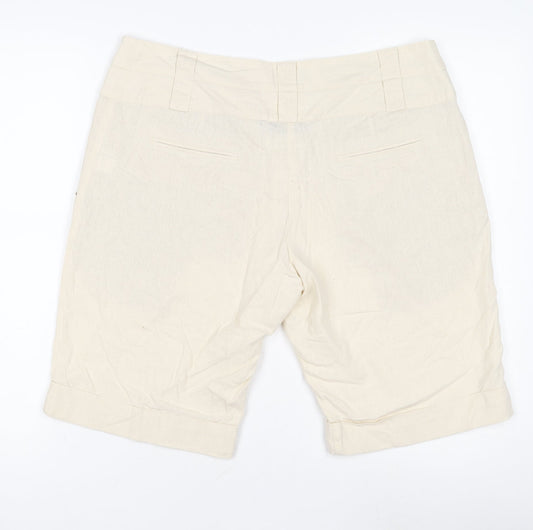 New Look Women's Ivory Chino Shorts - Size 14
