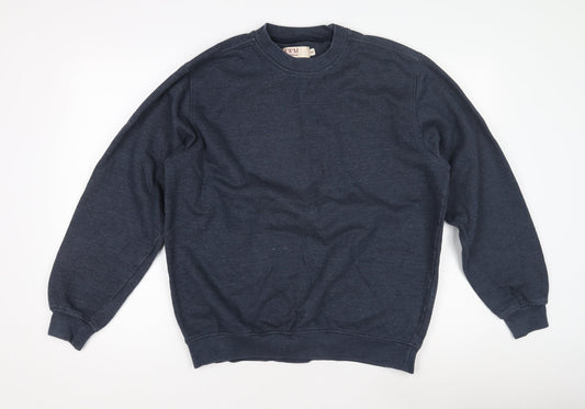 Mens UK Size M EWM Blue Pullover Sweatshirt
