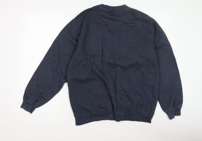 Mens UK Size M EWM Blue Pullover Sweatshirt
