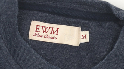 Mens UK Size M EWM Blue Pullover Sweatshirt
