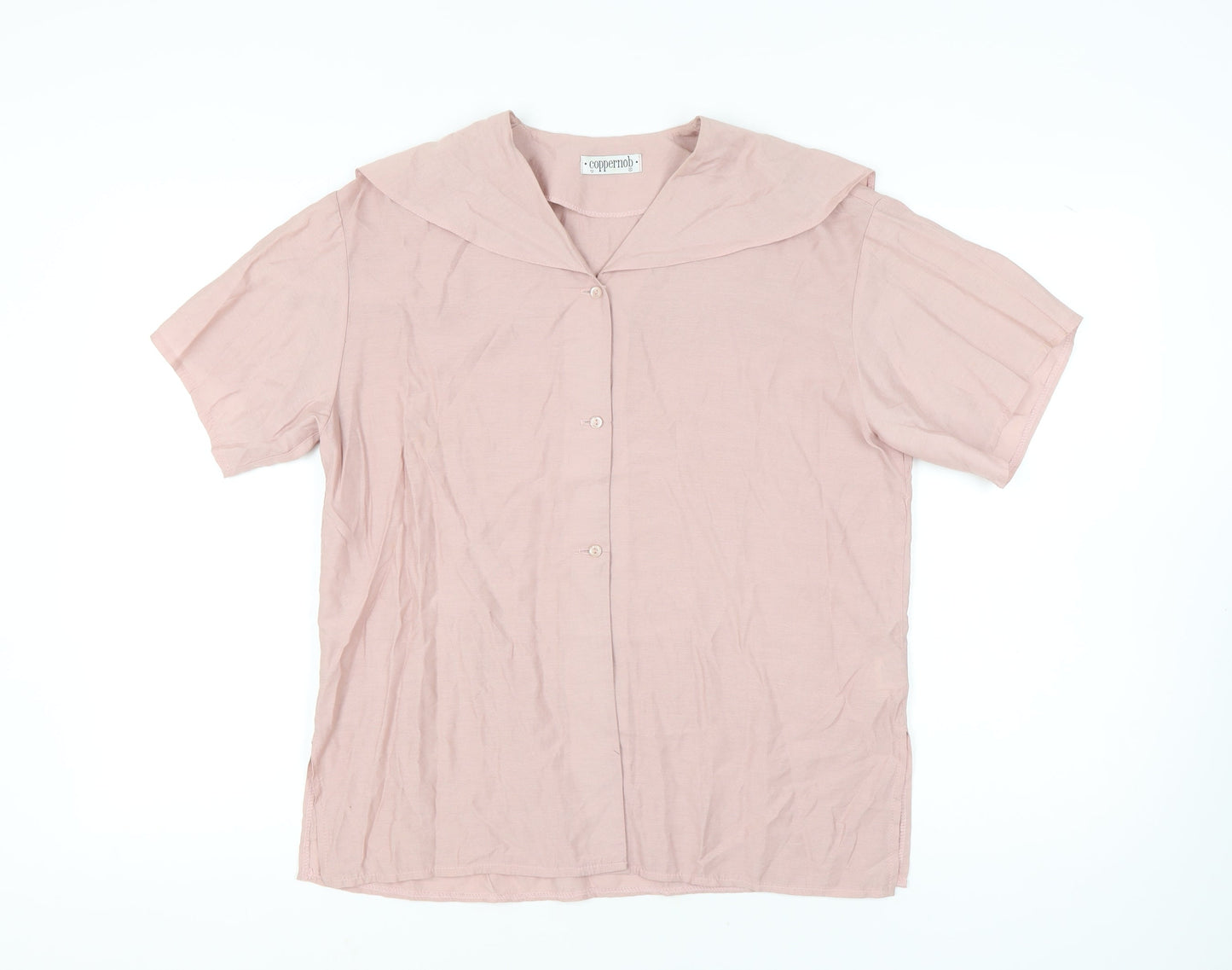 Coppernob Women's Pink Basic Shirt, Size 12, Casual Wear