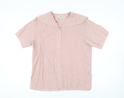 Coppernob Women's Pink Basic Shirt, Size 12, Casual Wear