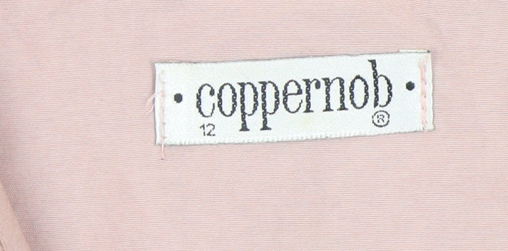 Coppernob Women's Pink Basic Shirt, Size 12, Casual Wear