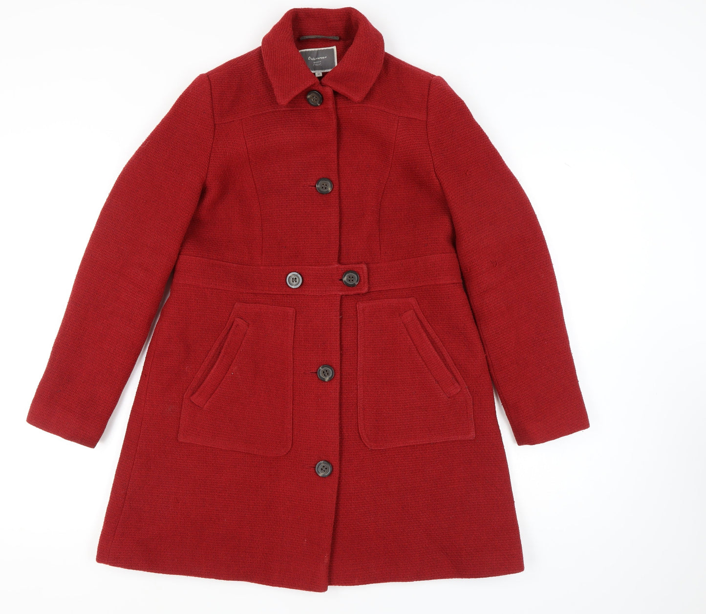 Womens UK Size 10 NEXT Red Overcoat