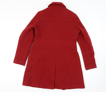 Womens UK Size 10 NEXT Red Overcoat