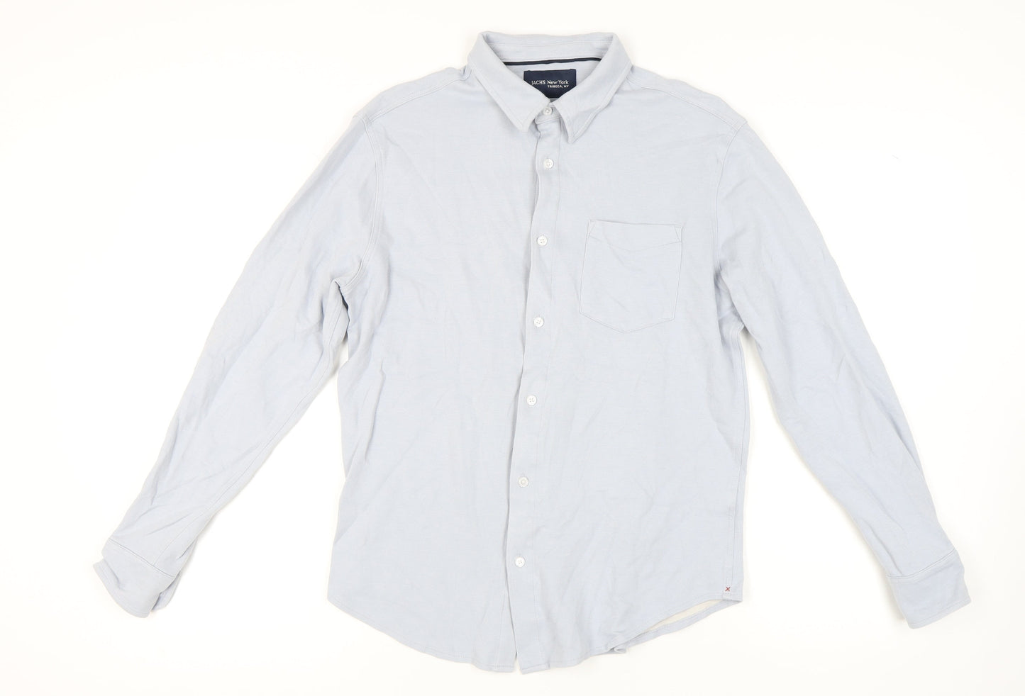 JACHS New York Men's Blue Button-Up Shirt, Size M
