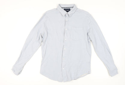 JACHS New York Men's Blue Button-Up Shirt, Size M