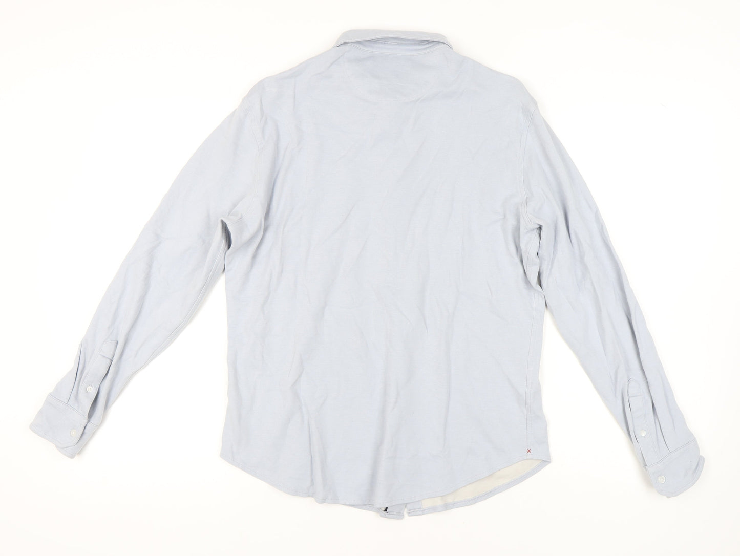JACHS New York Men's Blue Button-Up Shirt, Size M