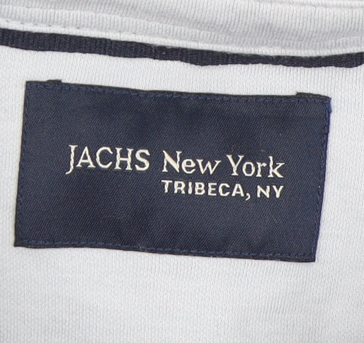 JACHS New York Men's Blue Button-Up Shirt, Size M