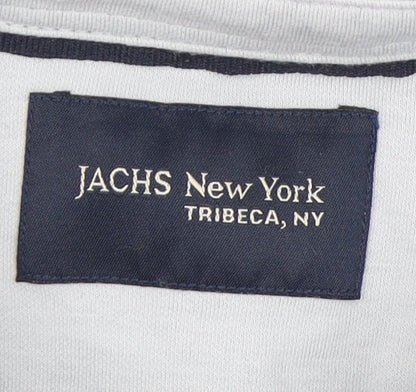 JACHS New York Men's Blue Button-Up Shirt, Size M