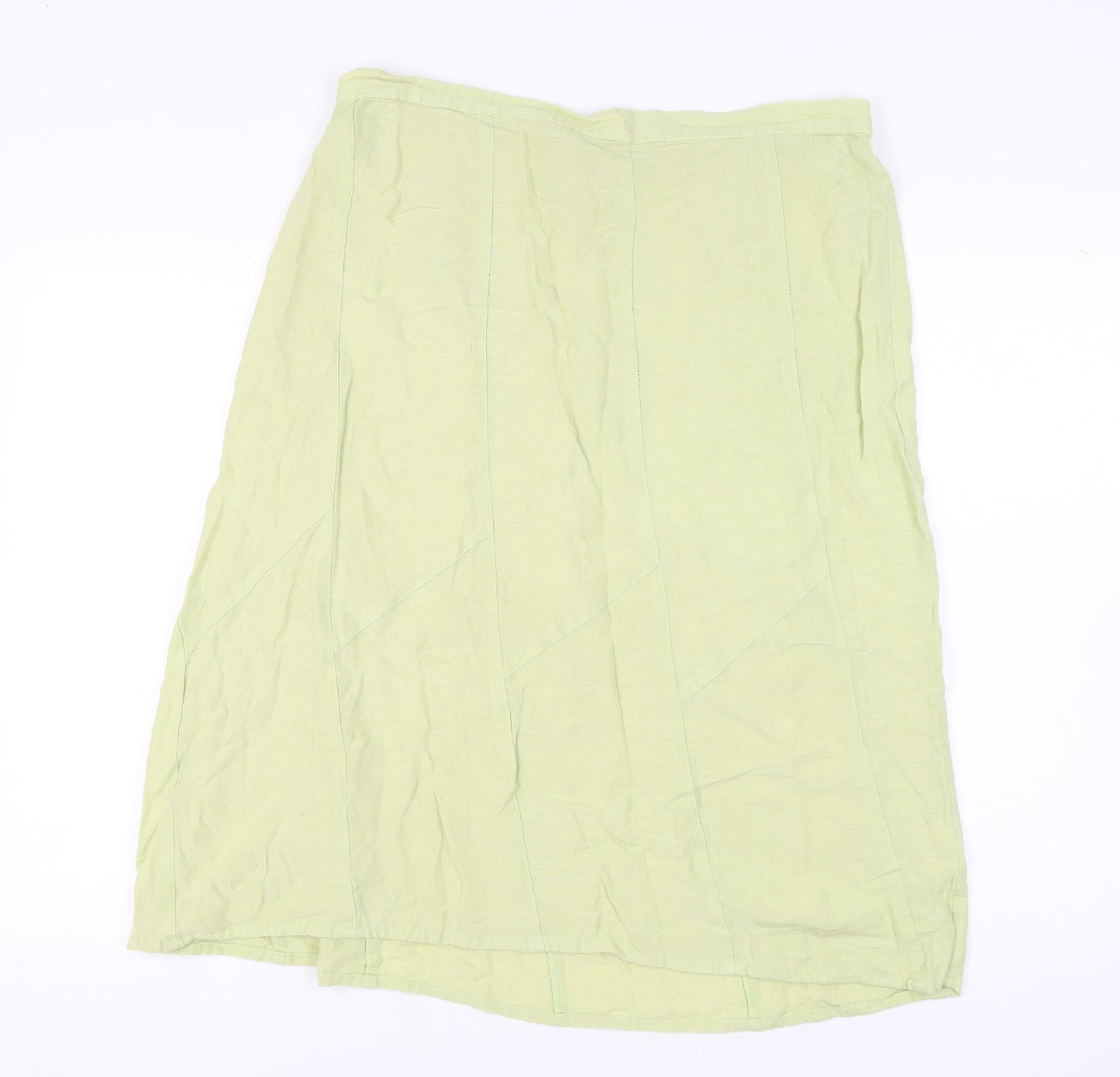 Damart Women's Green Elastic Waist Skirt Size 18